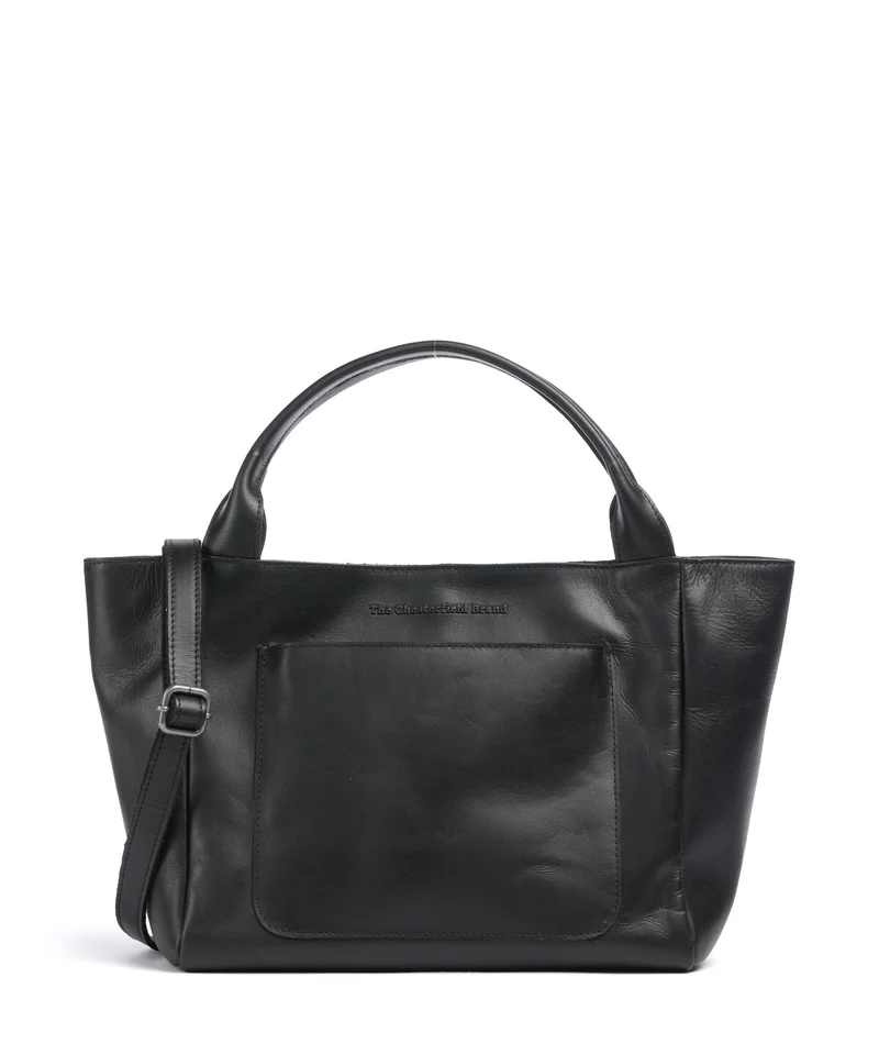 The Chesterfield Brand Wax Pull Up Cow Tenara Schultertasche black