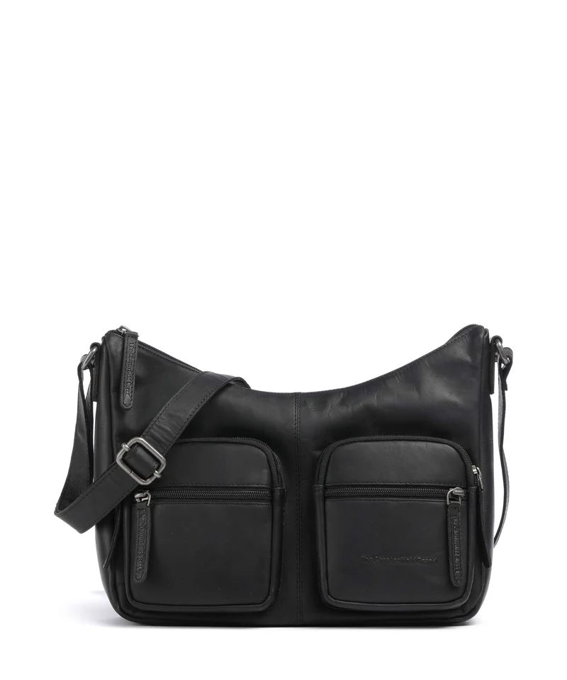 The Chesterfield Brand Wax Pull Up Cow Valenora Schultertasche black