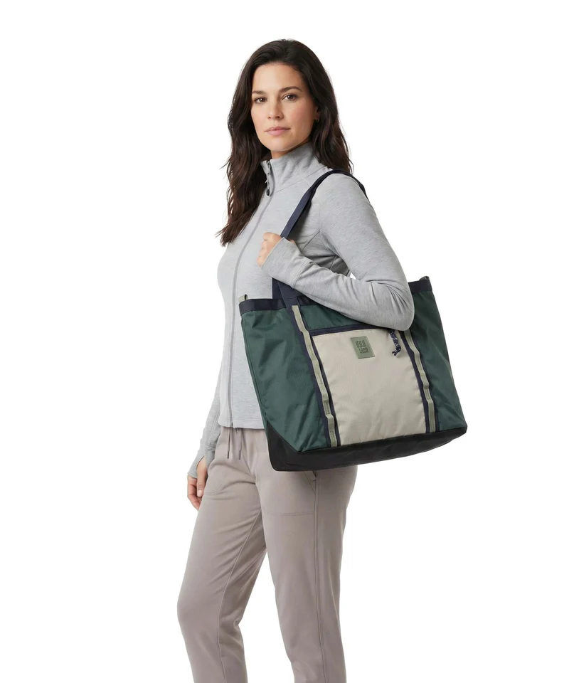 Topo Designs Mountain Utility Shopper forest/bone white