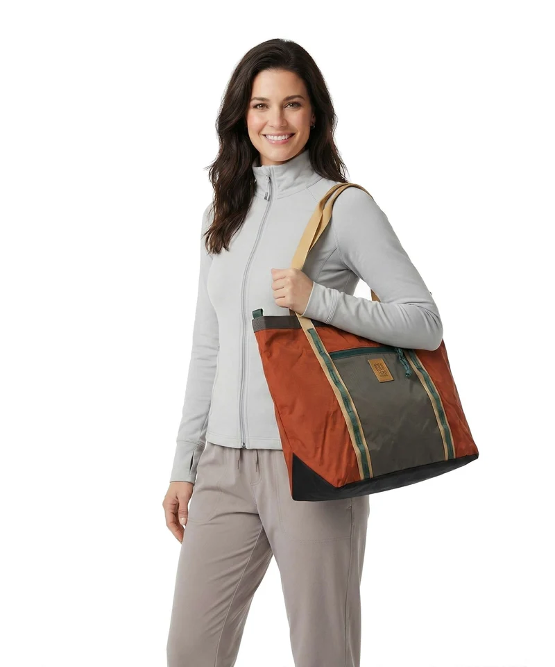 Topo Designs Mountain Utility Shopper woodland/terracotta