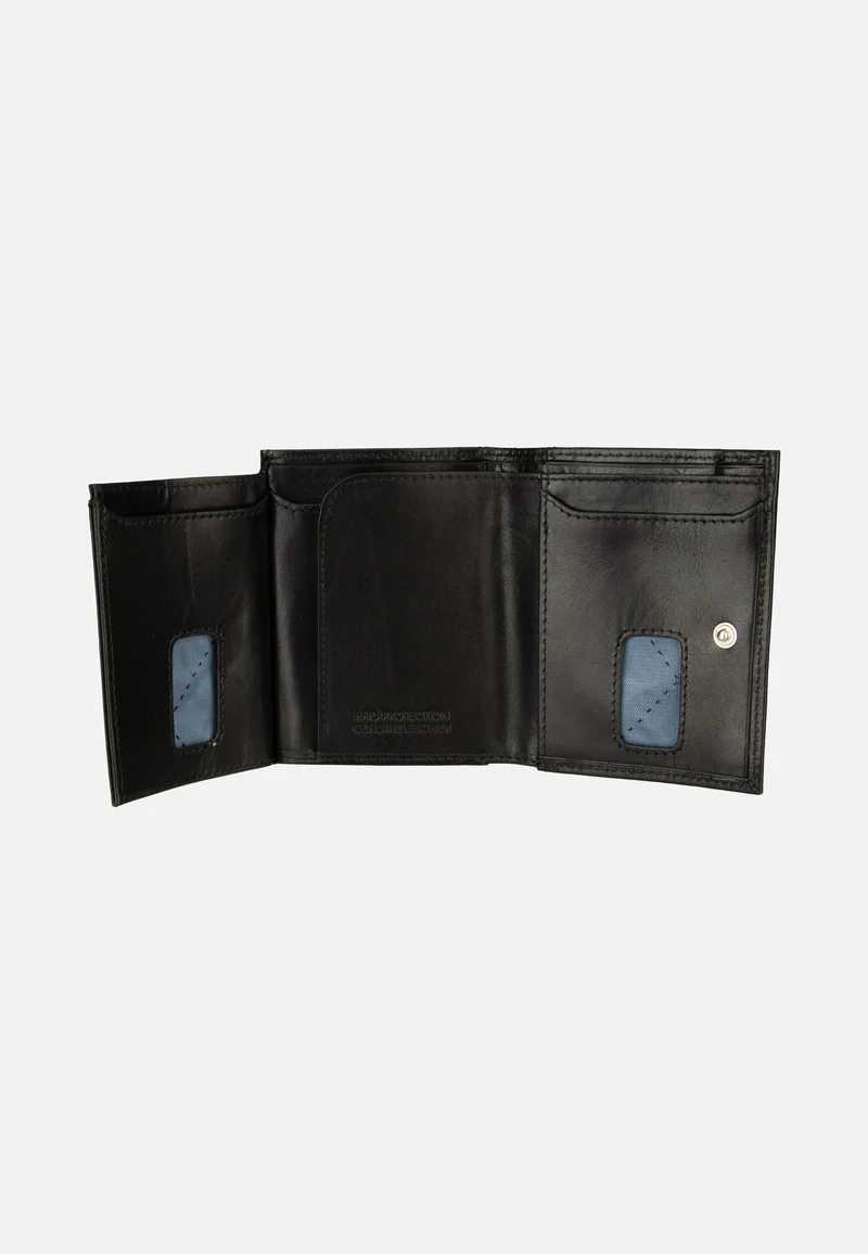 Secure Slim Mini Zip Special 1485R Schwarz - Portemonnaie