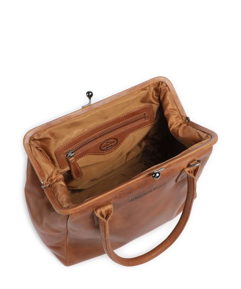 The Chesterfield Brand Wax Pull Up Cow Dorin Schultertasche cognac