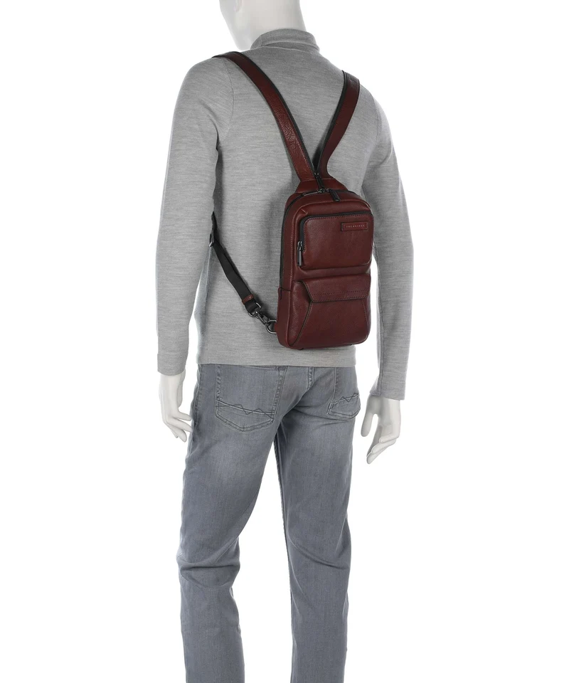 The Bridge Ludovico Slingbag marrone
