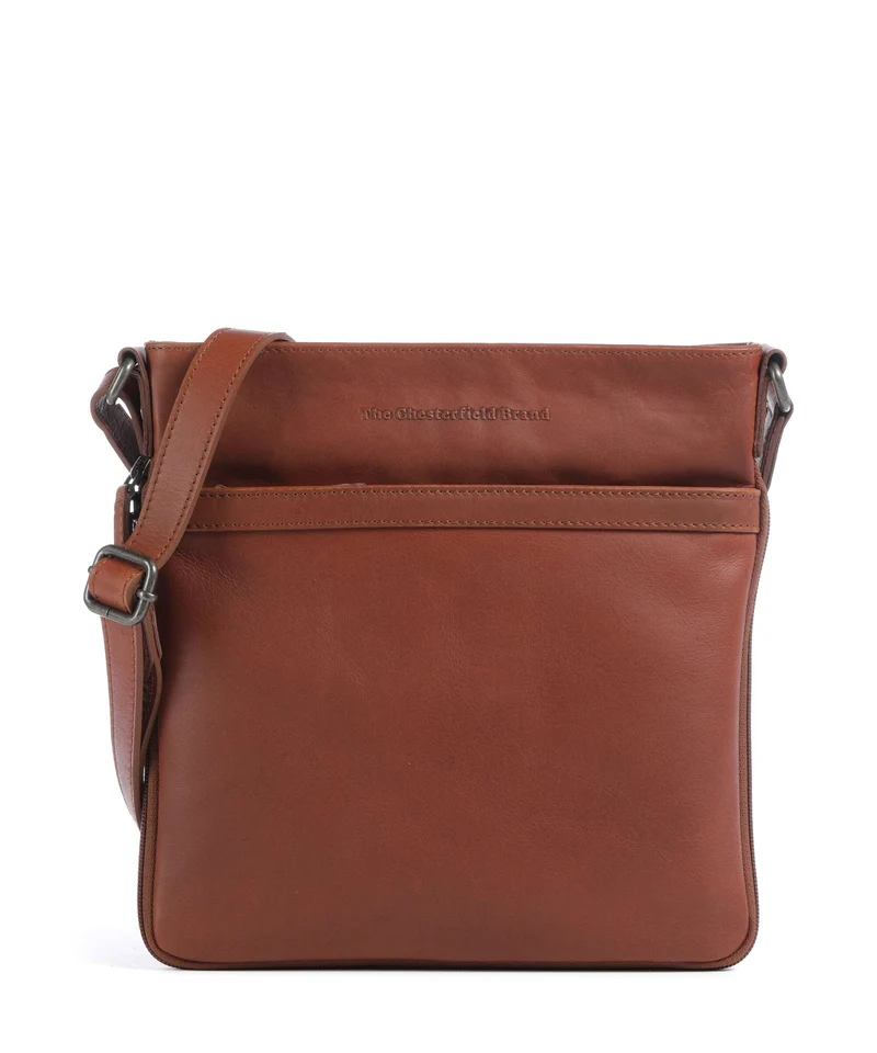 The Chesterfield Brand Wax Pull Up Cow Mirea Umhängetasche cognac
