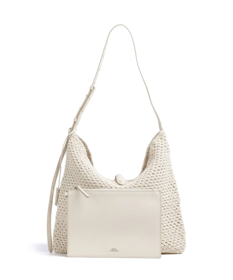 Polo Ralph Lauren Play Large Beuteltasche ivory