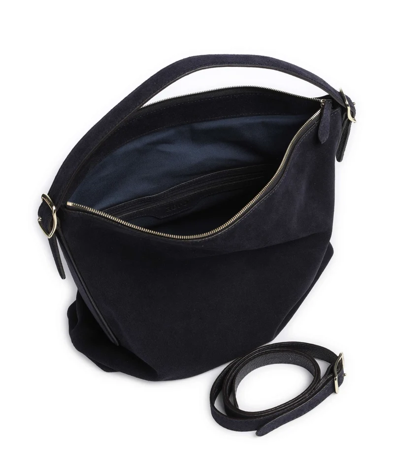 Abro Suede Carina Beuteltasche navy