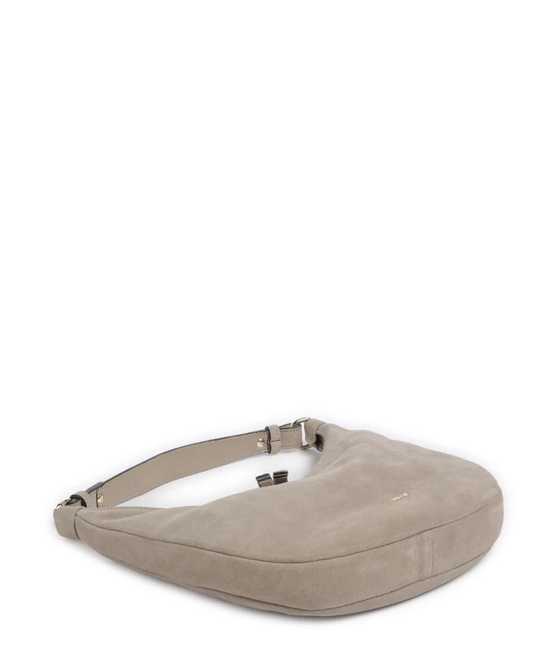 Abro Suede Nana Mini Beuteltasche siena