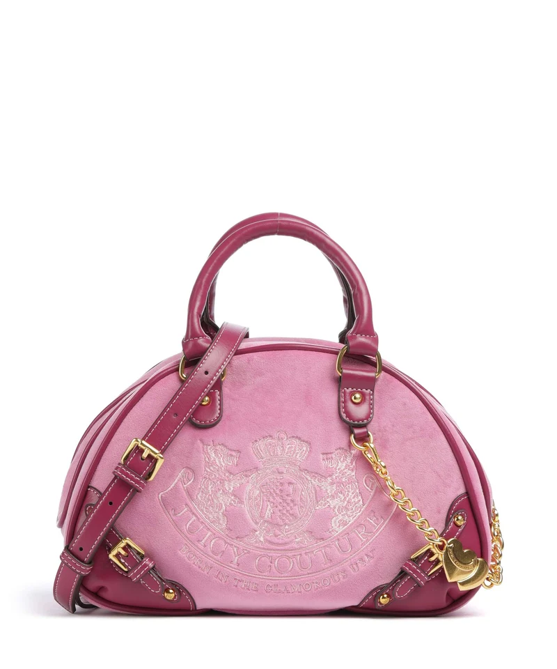 Juicy Couture Twig Narrative Velvet Handtasche super pink