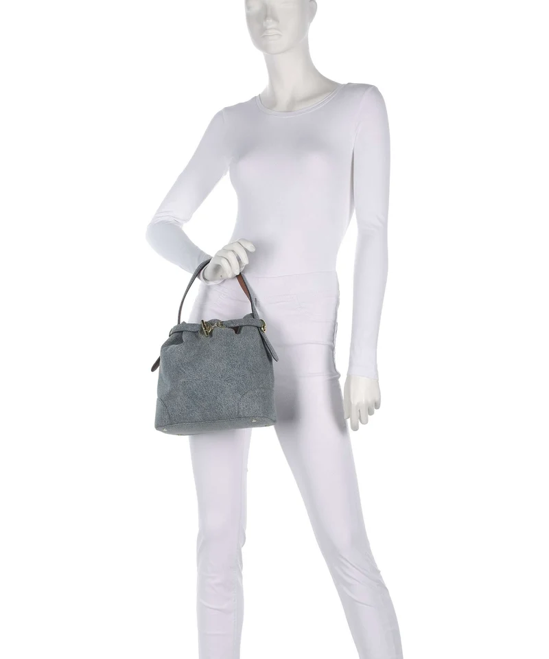 Lauren Ralph Lauren Blaike Medium Bucket Handtasche blue/lauren tan