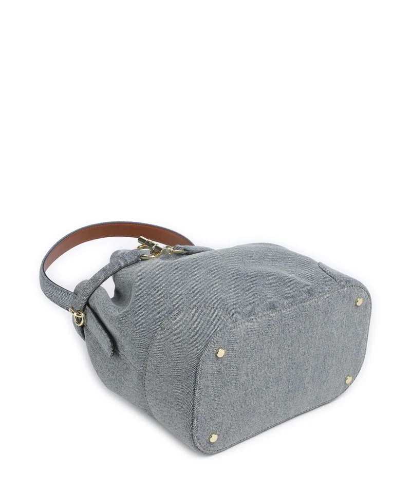 Lauren Ralph Lauren Blaike Medium Bucket Handtasche blue/lauren tan