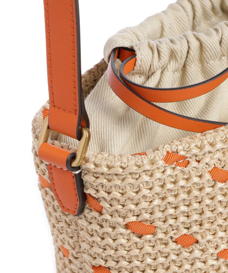 Pinko Bucket Handtasche paglia/arancio/antique gold