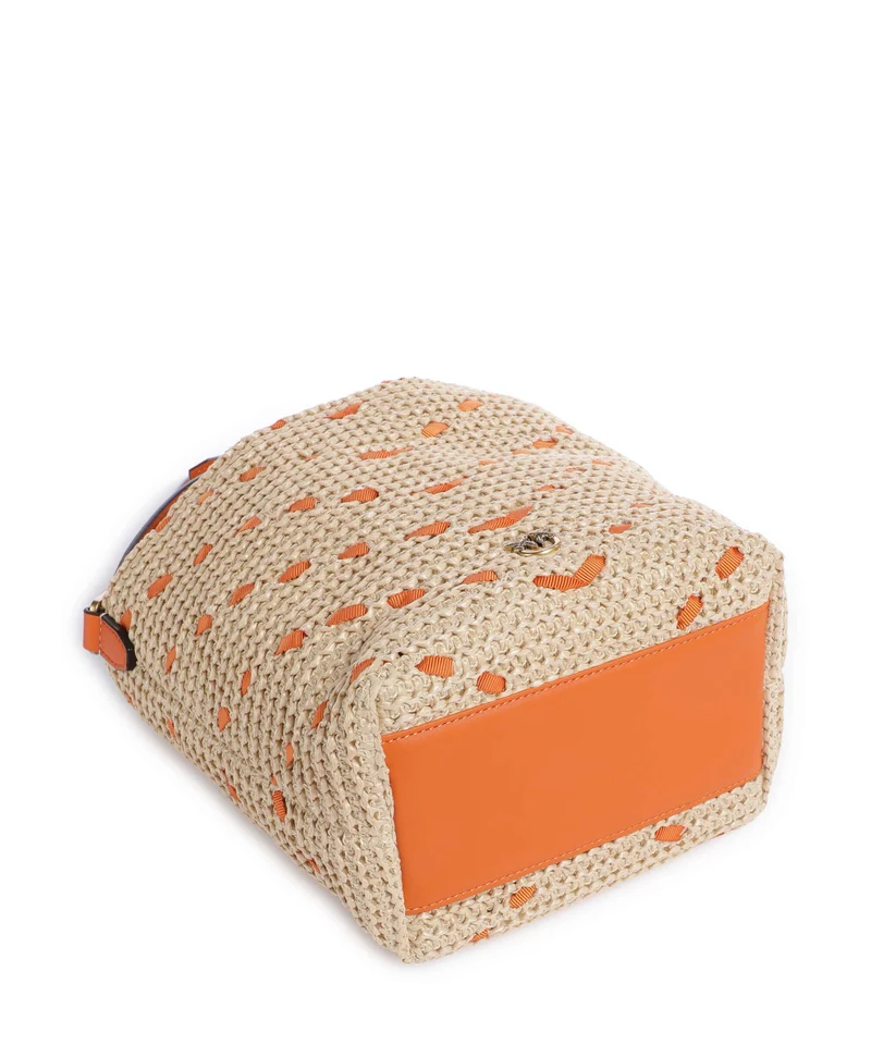 Pinko Bucket Handtasche paglia/arancio/antique gold