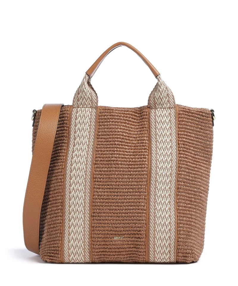 Abro Raffia Kaia Handtasche caramel/cognac