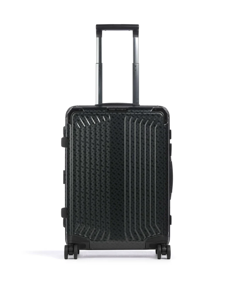 Samsonite Lite-Box Alu Boss Edition 4-Rollen Trolley graphite monogram