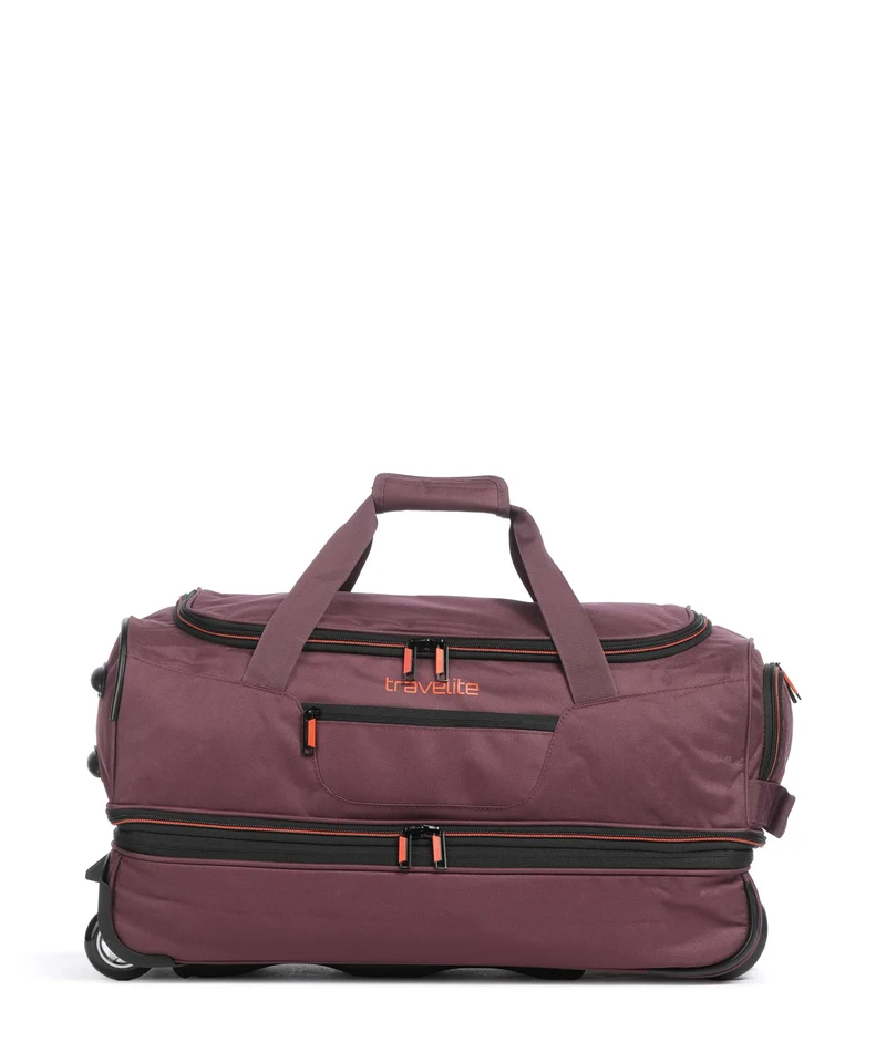 Travelite Basics Rollenreisetasche bordeaux