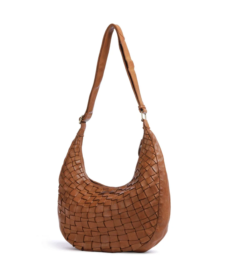 Depeche Warsaw Beuteltasche vintage cognac