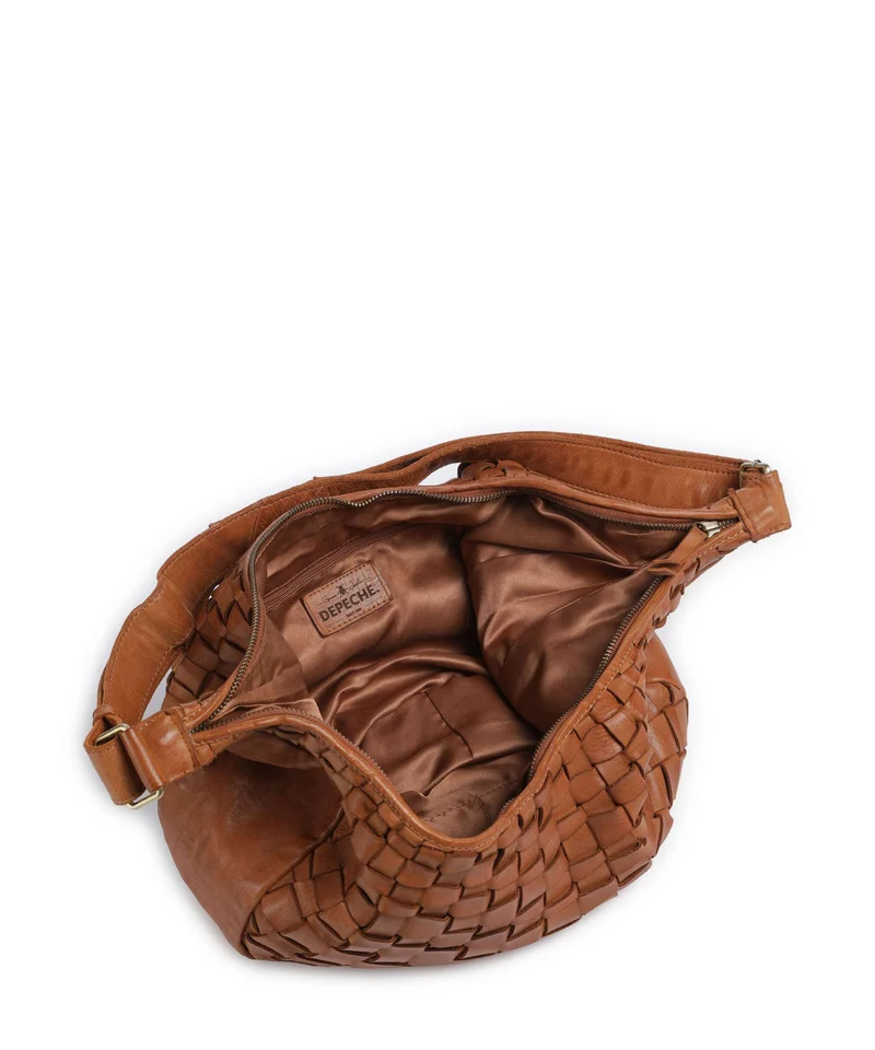 Depeche Warsaw Beuteltasche vintage cognac