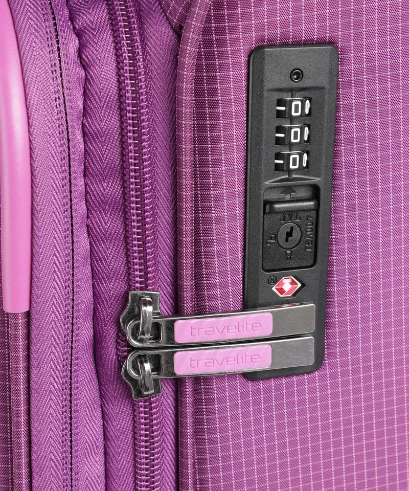 Travelite Corsiica 4-Rollen Trolley Set pink
