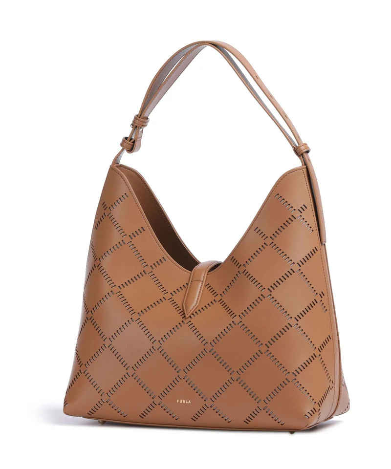 Furla Goccia M Beuteltasche brandy