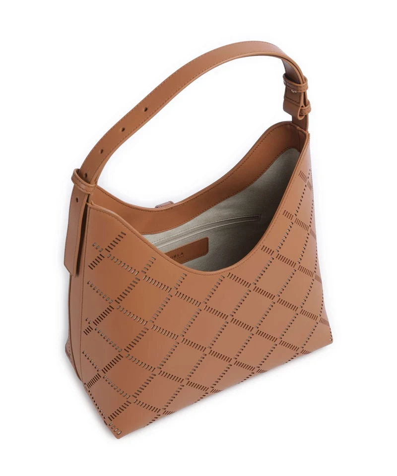 Furla Goccia M Beuteltasche brandy