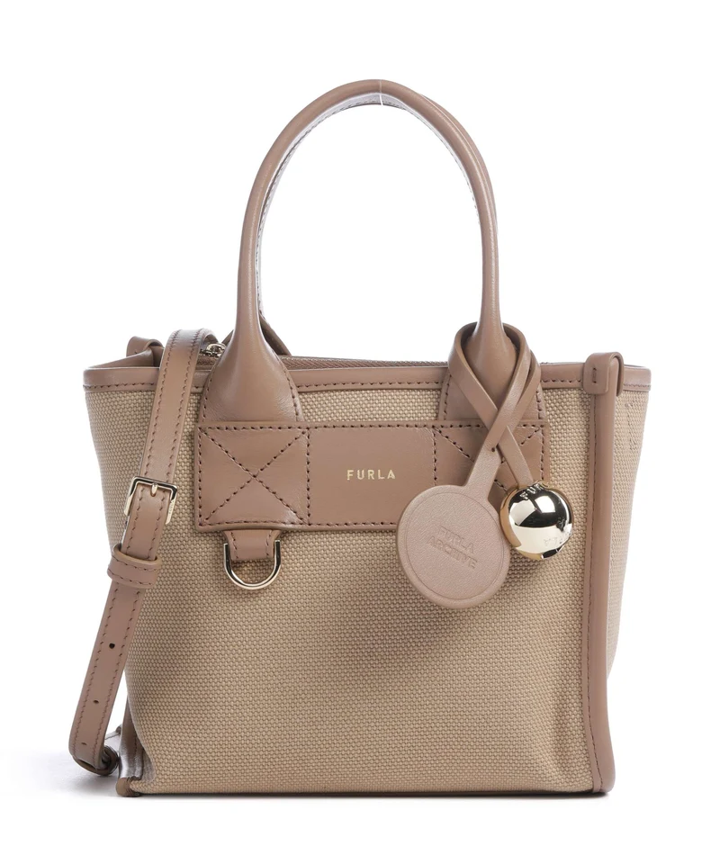 Furla Divide It Mini Handtasche naturale/toffee