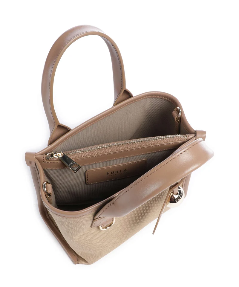 Furla Divide It Mini Handtasche naturale/toffee