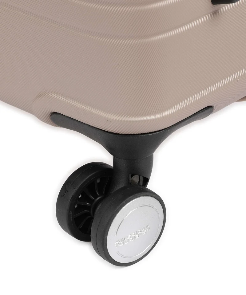 American Tourister Flashline 4-Rollen Trolley ivory gold