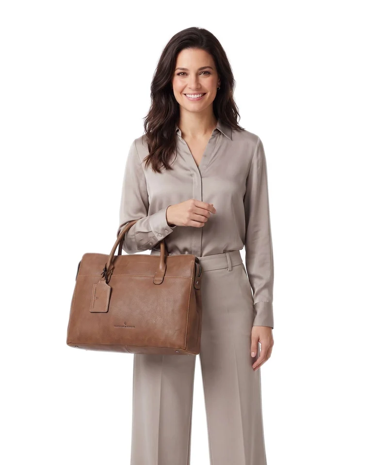 Castelijn & Beerens Carisma Laptoptasche cognac
