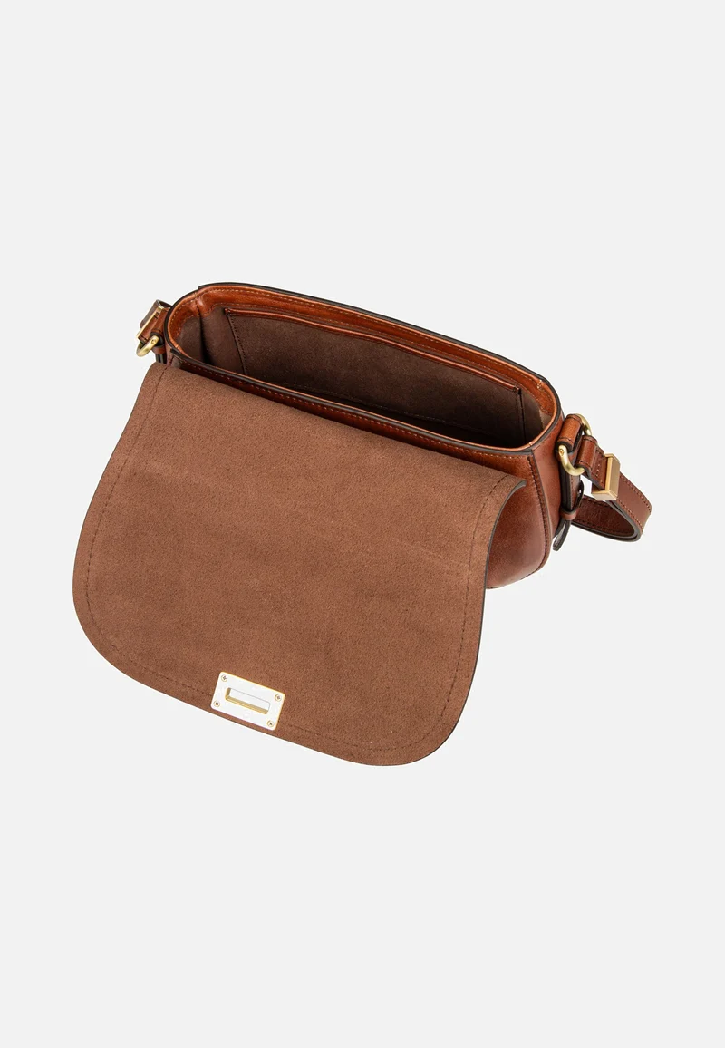 Federica Crossbody Marrone/Oro - Schultertasche