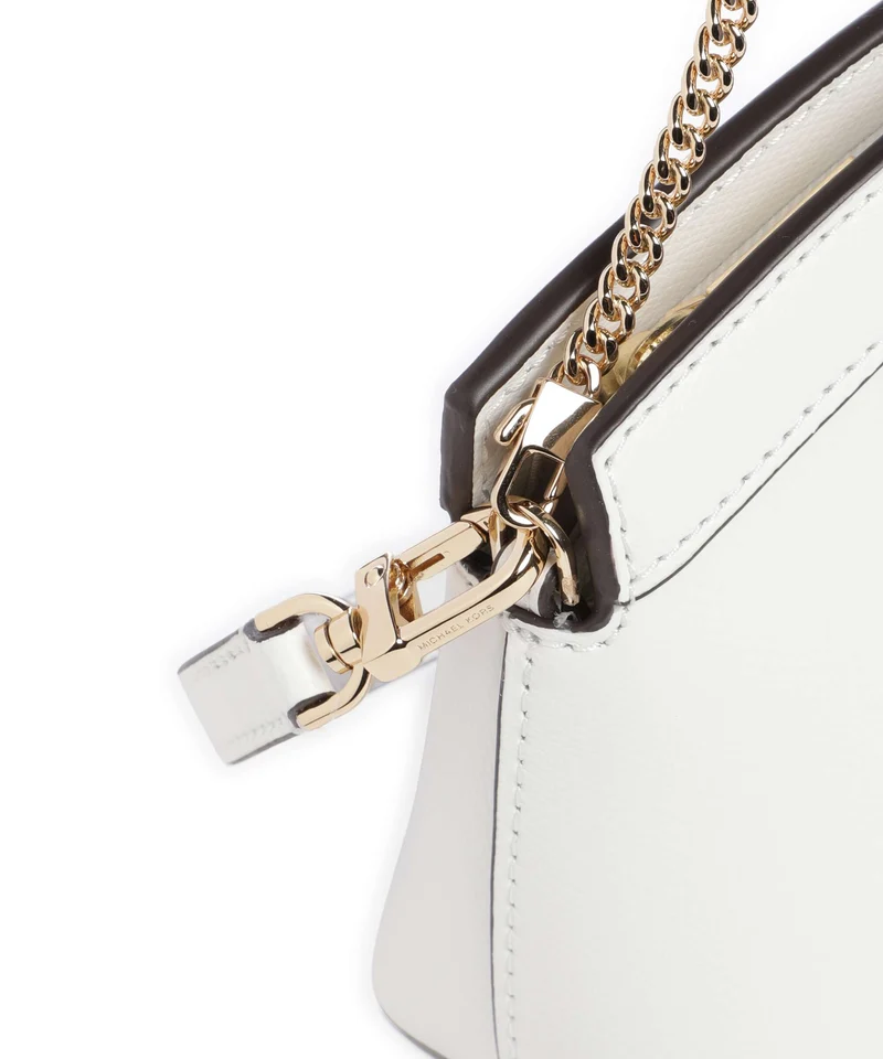 Michael Kors Athena Dome Chain Small Schultertasche optic white