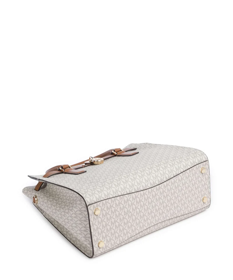 Michael Kors Hamilton Moderne Large Handtasche vanilla/acorn