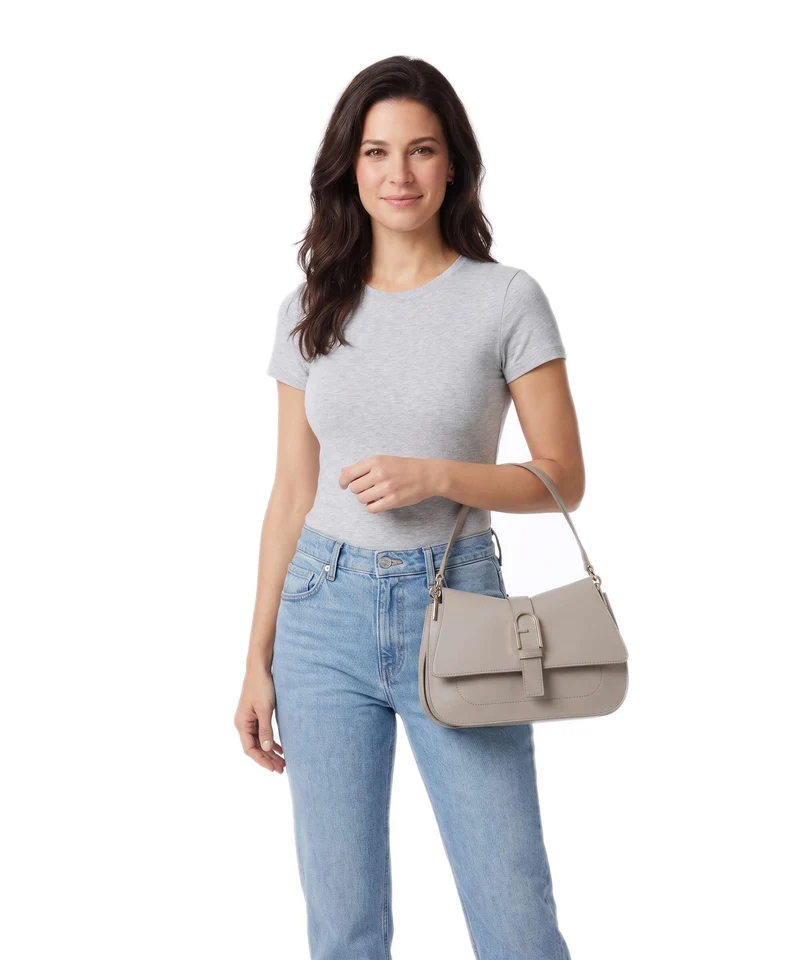 Furla Flow M Handtasche linen