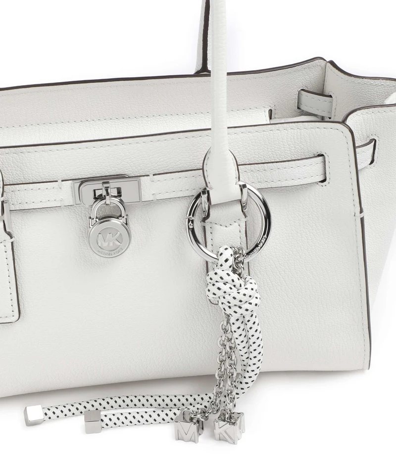 Michael Kors Hamilton Moderne Small Schultertasche optic white