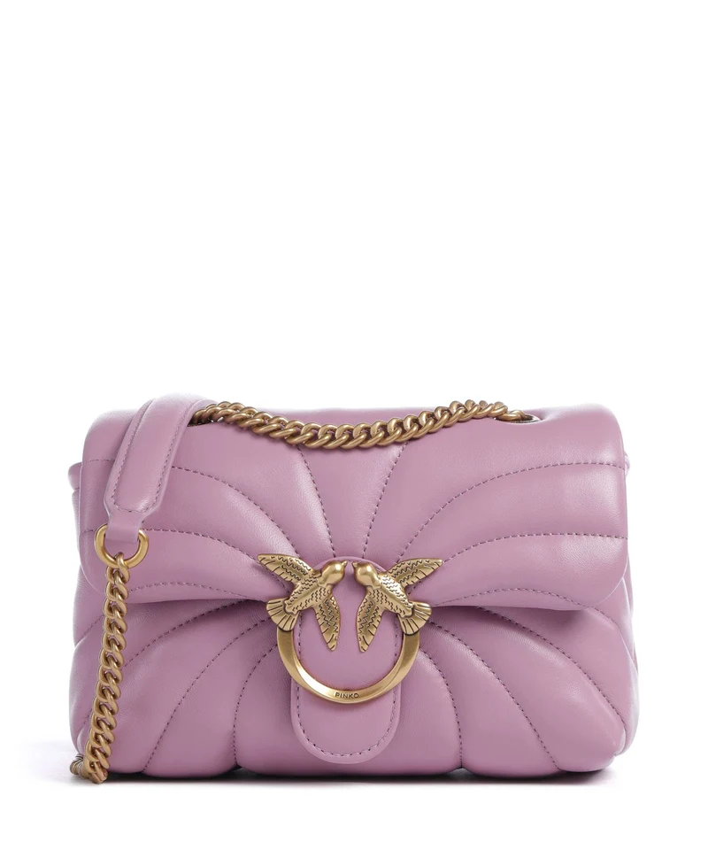Pinko Love Puff Mini Schultertasche lilla/antique gold