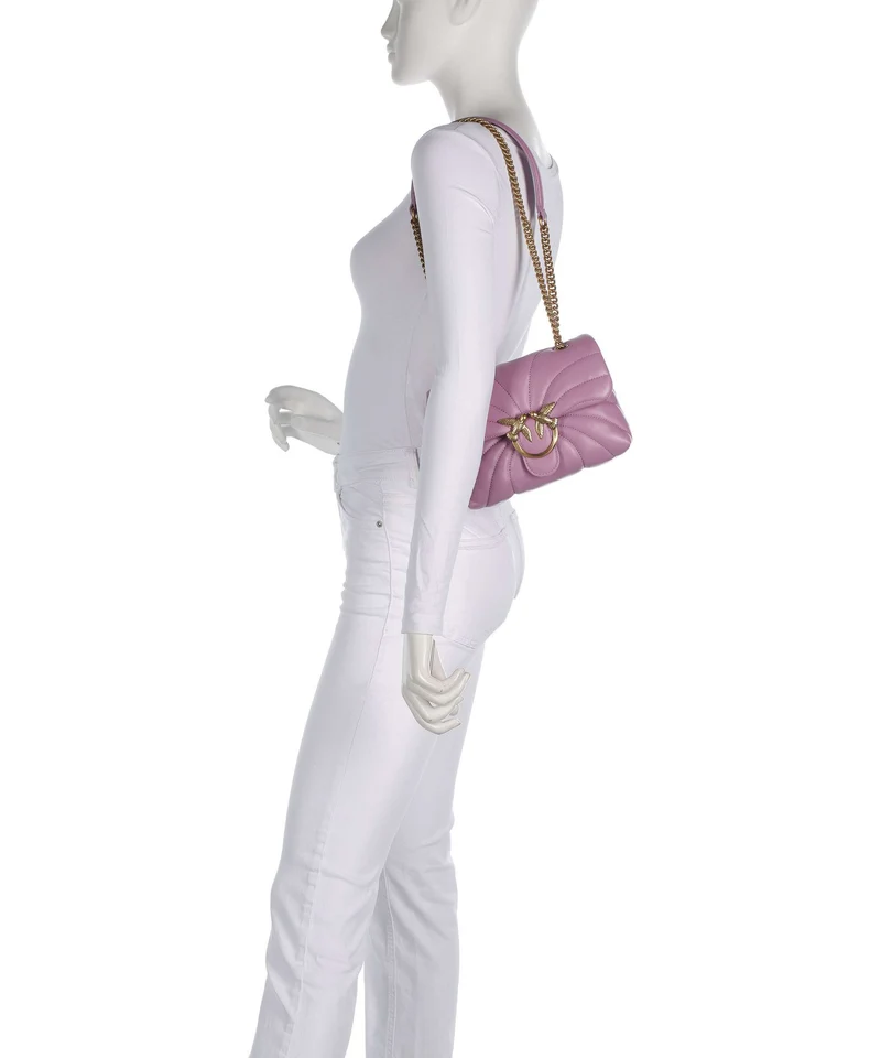 Pinko Love Puff Mini Schultertasche lilla/antique gold