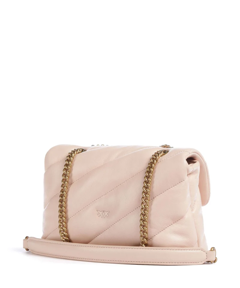 Pinko Love Puff Mini Schultertasche light pink/antique gold
