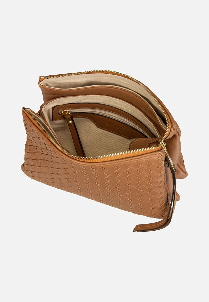 Threefold Piuma Weaving Cuoio - Crossbody Bag