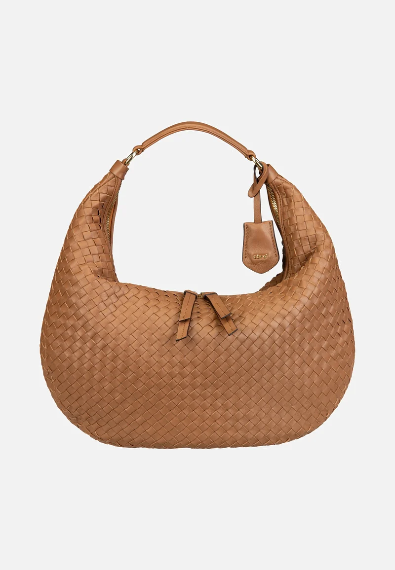 Nana Piuma Weaving Cuoio - Hobo Bag