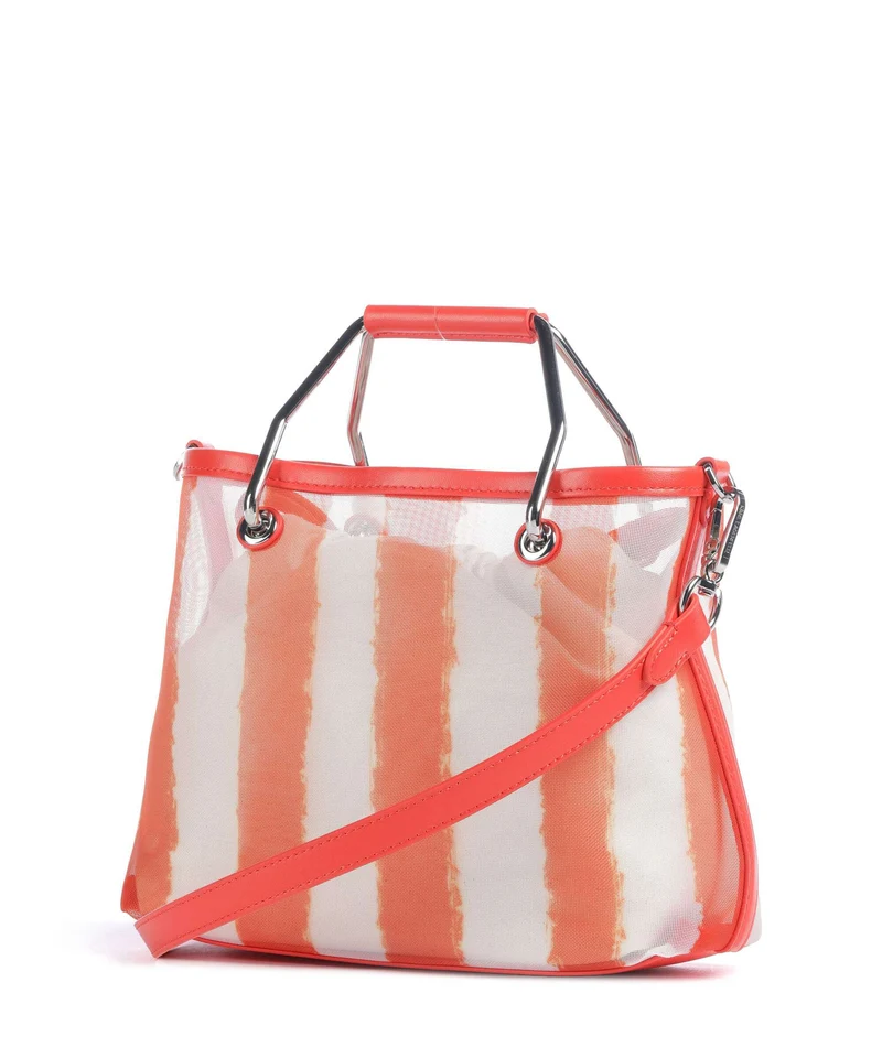 Karl Lagerfeld Ikon Small Handtasche grapefruit stripes