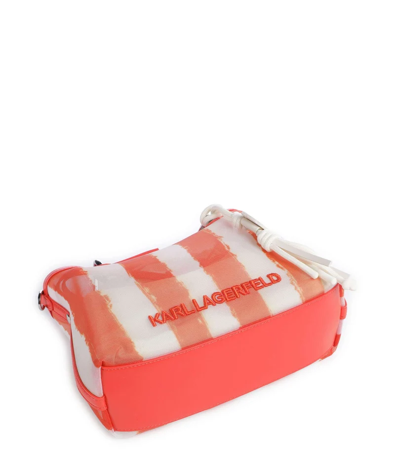 Karl Lagerfeld Ikon Small Handtasche grapefruit stripes