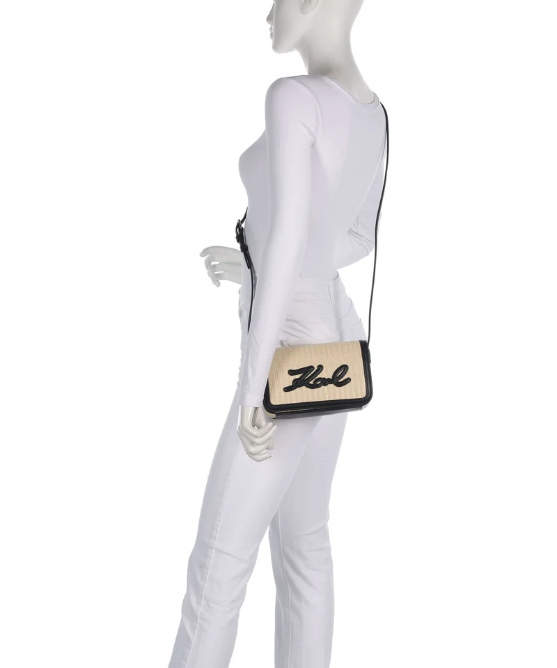 Karl Lagerfeld K/Signature Umhängetasche natural/black