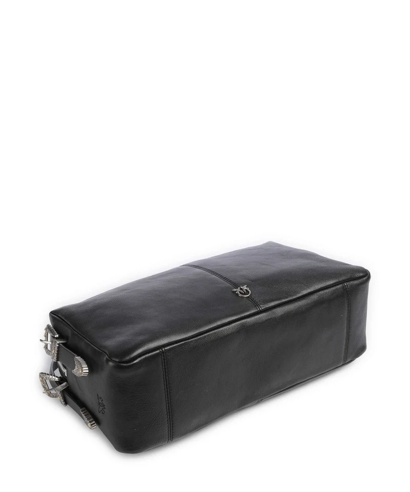Pinko 24 Classic Schultertasche nero/old silver