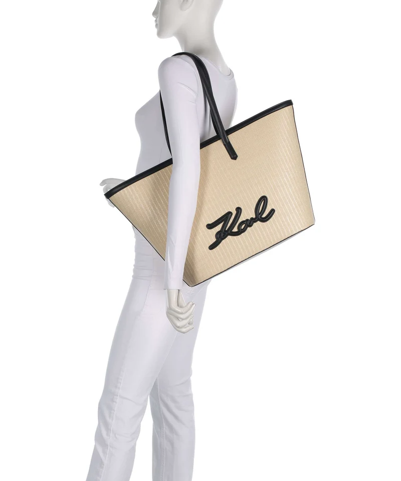 Karl Lagerfeld K/Signature Shopper natural/black