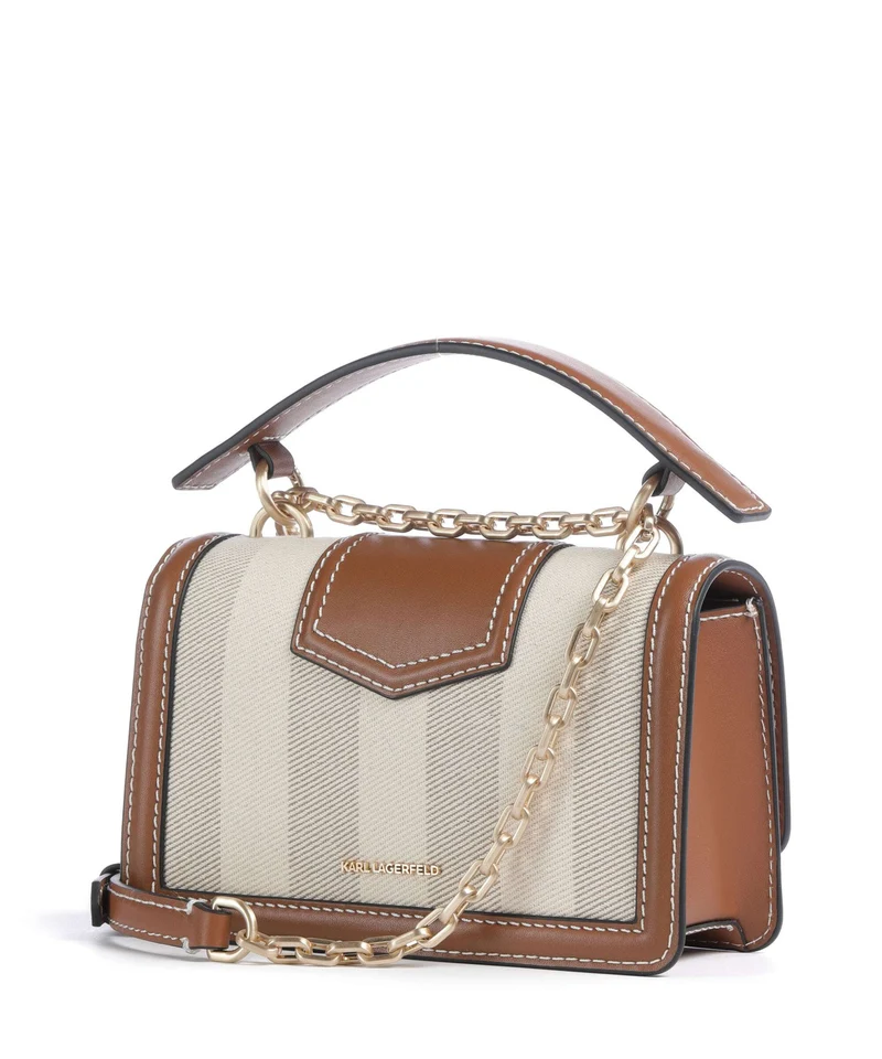 Karl Lagerfeld K/Nova Small Umhängetasche natural canvas/tan