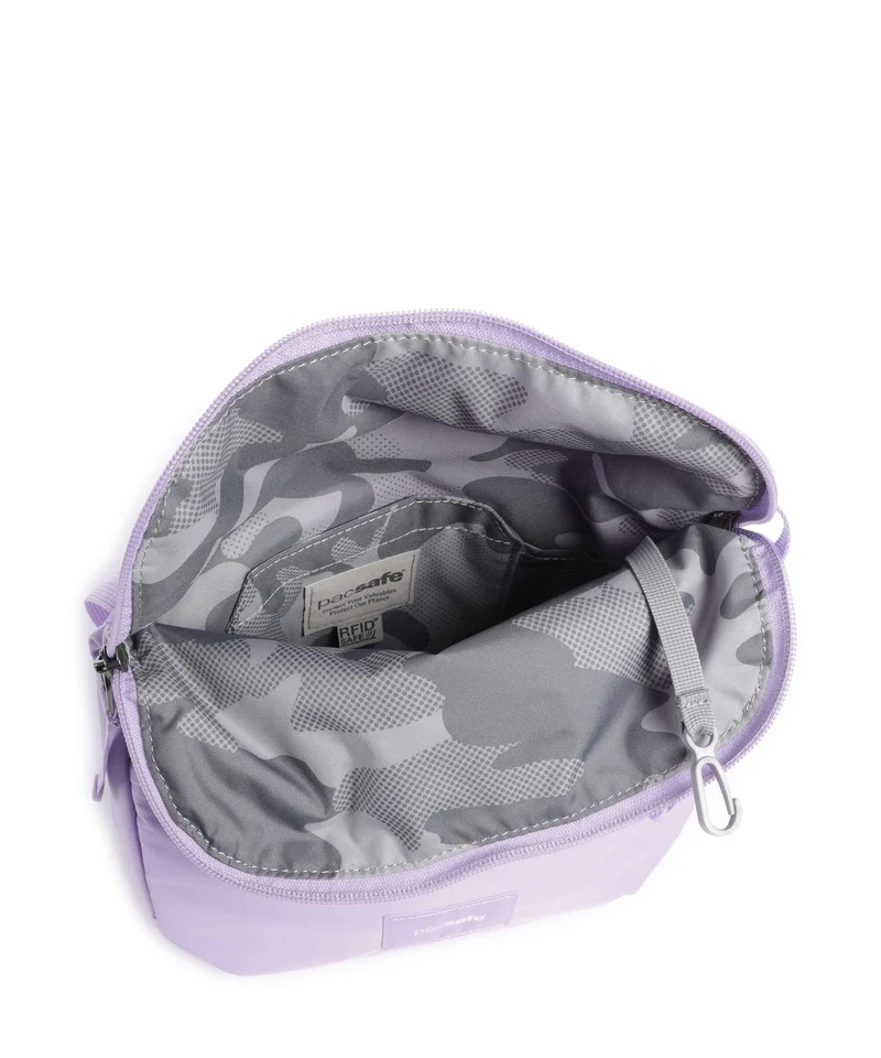 Pacsafe Go Saddle Umhängetasche lavender