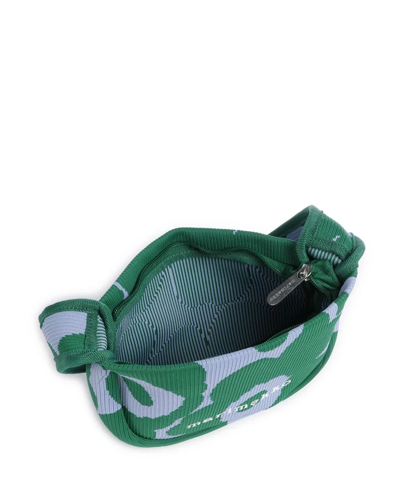 Marimekko Knitted Unikko Schultertasche dark green/blue