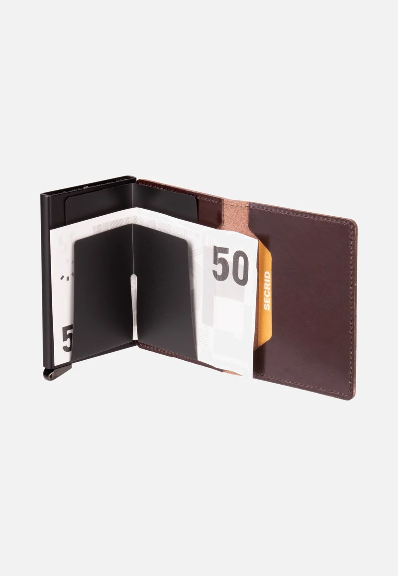 Slimwallet Dusk Dark Brown+ - Portemonnaie