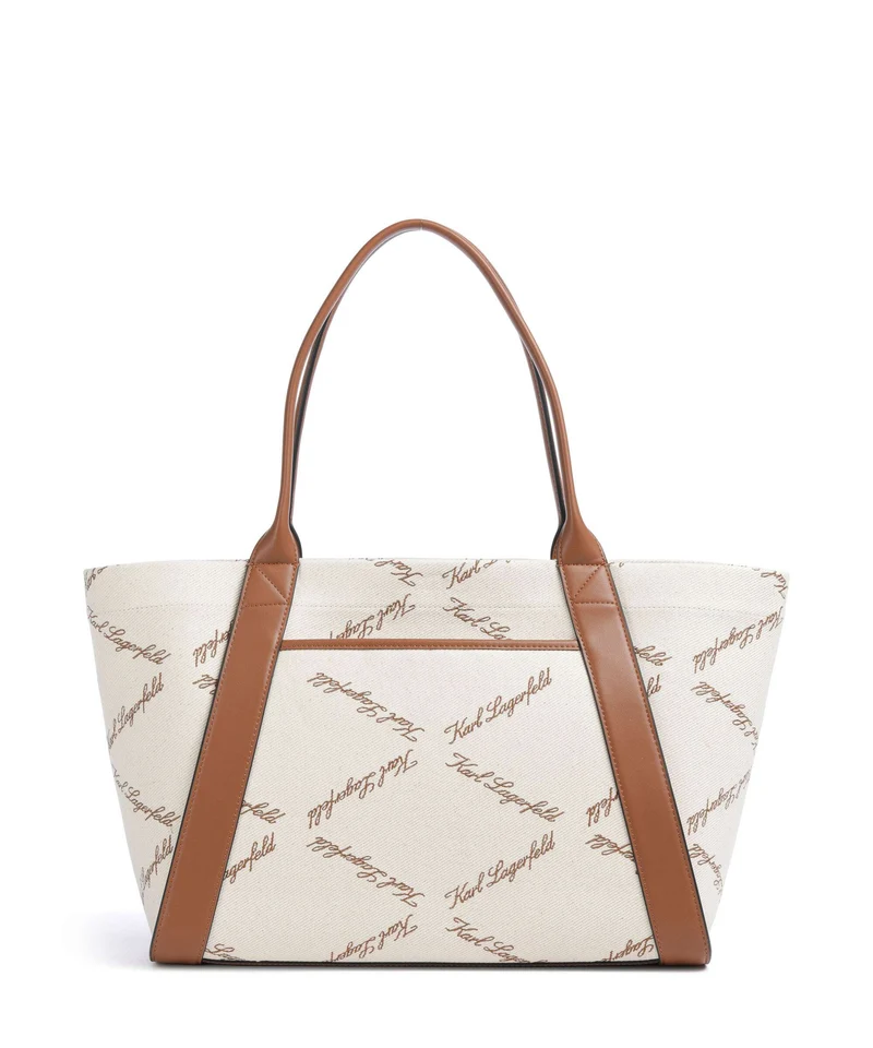 Karl Lagerfeld K/Ville Small Shopper natural canvas/tan