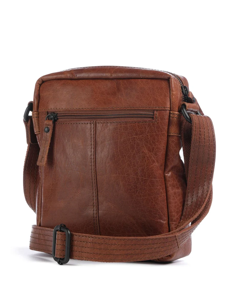 Spikes & Sparrow Bronco Benn Umhängetasche brandy