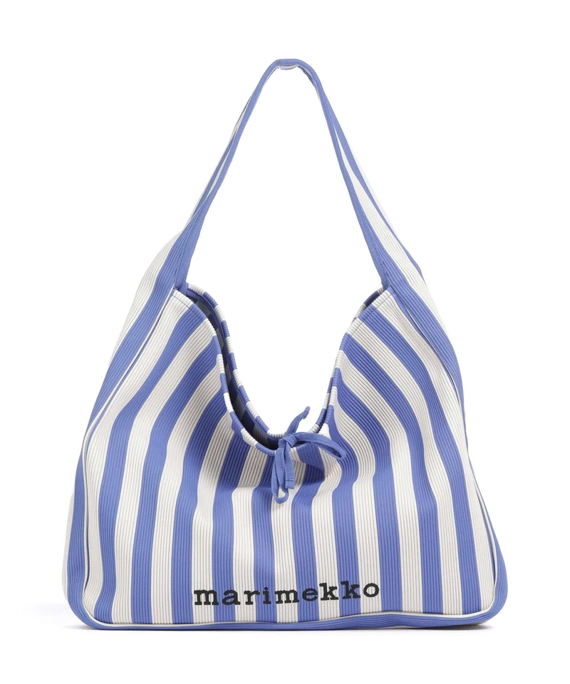 Marimekko Knitted Merirosvo Beuteltasche blue/off white
